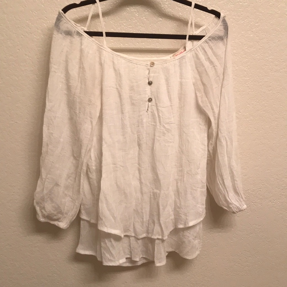Over the shoulder top